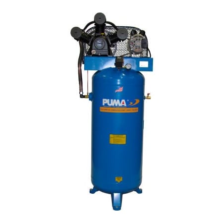Puma Puma PK-7060V, 6.5 HP, Single-Stage Comp, 60  Gal, Vertical, 135 PSI, 19.5 CFM, 1-Phase 208-230V PK-7060V